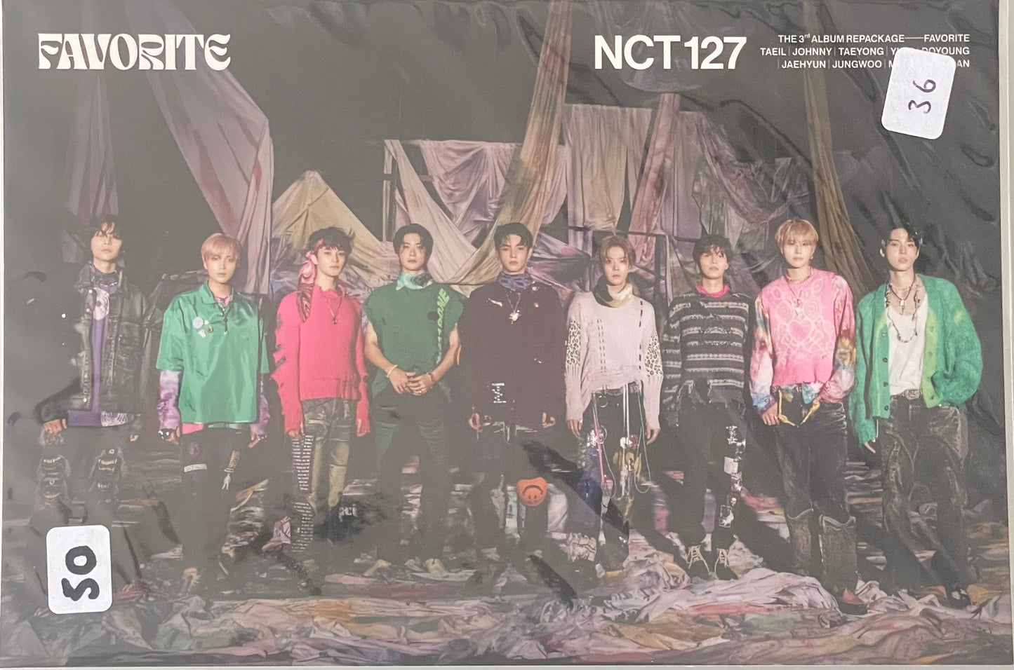 NCT 127 FAVORITE POSTCARDS