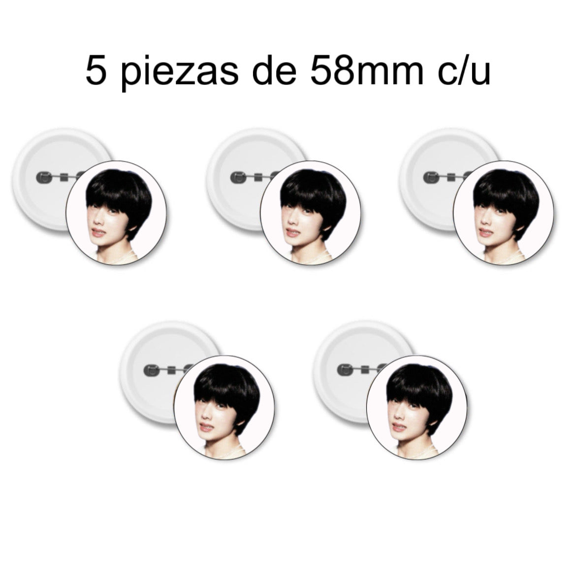 5 PINES PERSONALIZADOS 58MM